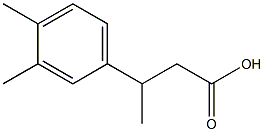 3-(3,4-dimethylphenyl)butanoic acid 구조식 이미지