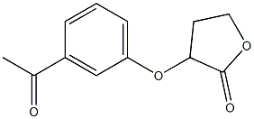 3-(3-acetylphenoxy)oxolan-2-one 구조식 이미지