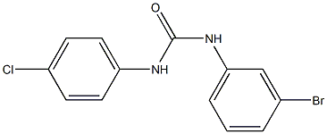 3-(3-bromophenyl)-1-(4-chlorophenyl)urea 구조식 이미지