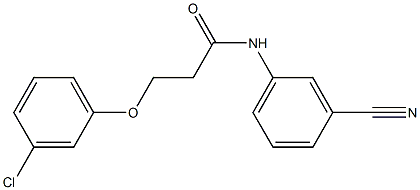 3-(3-chlorophenoxy)-N-(3-cyanophenyl)propanamide 구조식 이미지