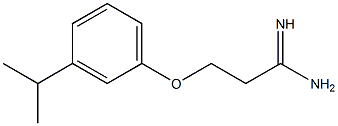 3-(3-isopropylphenoxy)propanimidamide 구조식 이미지