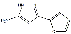 3-(3-methyl-2-furyl)-1H-pyrazol-5-amine 구조식 이미지