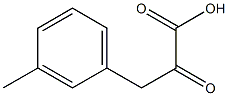 3-(3-methylphenyl)-2-oxopropanoic acid 구조식 이미지