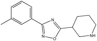 3-(3-methylphenyl)-5-(piperidin-3-yl)-1,2,4-oxadiazole 구조식 이미지