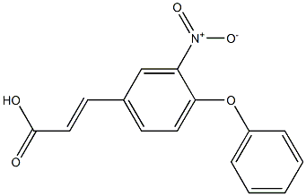 3-(3-nitro-4-phenoxyphenyl)prop-2-enoic acid 구조식 이미지