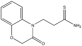 3-(3-oxo-2,3-dihydro-4H-1,4-benzoxazin-4-yl)propanethioamide 구조식 이미지