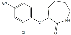 3-(4-amino-2-chlorophenoxy)azepan-2-one 구조식 이미지