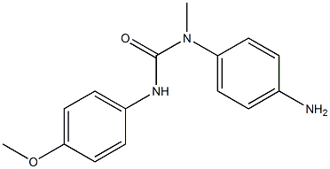 3-(4-aminophenyl)-1-(4-methoxyphenyl)-3-methylurea Structure