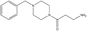 3-(4-benzylpiperazin-1-yl)-3-oxopropan-1-amine 구조식 이미지