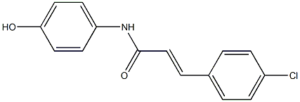 3-(4-chlorophenyl)-N-(4-hydroxyphenyl)prop-2-enamide 구조식 이미지