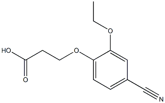 3-(4-cyano-2-ethoxyphenoxy)propanoic acid 구조식 이미지