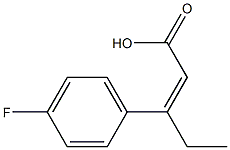 3-(4-fluorophenyl)pent-2-enoic acid 구조식 이미지