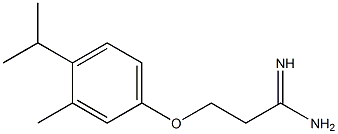 3-(4-isopropyl-3-methylphenoxy)propanimidamide Structure