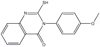 3-(4-methoxyphenyl)-2-sulfanyl-3,4-dihydroquinazolin-4-one Structure