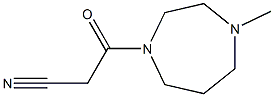 3-(4-methyl-1,4-diazepan-1-yl)-3-oxopropanenitrile 구조식 이미지