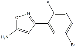 3-(5-bromo-2-fluorophenyl)-1,2-oxazol-5-amine 구조식 이미지