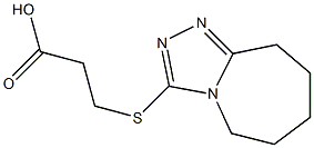 3-(6,7,8,9-tetrahydro-5H-[1,2,4]triazolo[4,3-a]azepin-3-ylthio)propanoic acid 구조식 이미지