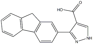 3-(9H-fluoren-2-yl)-1H-pyrazole-4-carboxylic acid 구조식 이미지