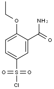 3-(aminocarbonyl)-4-ethoxybenzenesulfonyl chloride 구조식 이미지