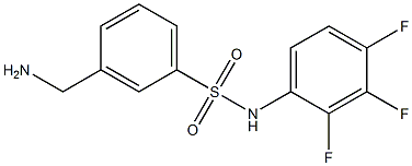 3-(aminomethyl)-N-(2,3,4-trifluorophenyl)benzene-1-sulfonamide 구조식 이미지