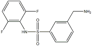 3-(aminomethyl)-N-(2,6-difluorophenyl)benzene-1-sulfonamide 구조식 이미지