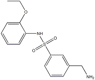 3-(aminomethyl)-N-(2-ethoxyphenyl)benzene-1-sulfonamide Structure