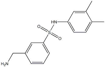 3-(aminomethyl)-N-(3,4-dimethylphenyl)benzenesulfonamide 구조식 이미지