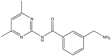 3-(aminomethyl)-N-(4,6-dimethylpyrimidin-2-yl)benzamide 구조식 이미지