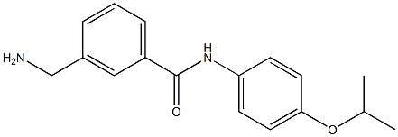 3-(aminomethyl)-N-[4-(propan-2-yloxy)phenyl]benzamide 구조식 이미지