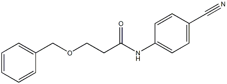 3-(benzyloxy)-N-(4-cyanophenyl)propanamide 구조식 이미지