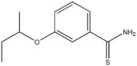 3-(butan-2-yloxy)benzene-1-carbothioamide 구조식 이미지