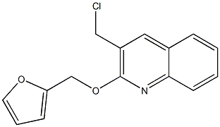 3-(chloromethyl)-2-(furan-2-ylmethoxy)quinoline Structure