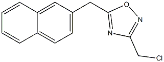 3-(chloromethyl)-5-(naphthalen-2-ylmethyl)-1,2,4-oxadiazole Structure