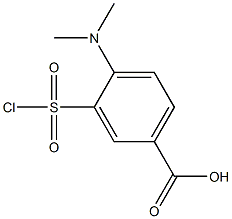 3-(chlorosulfonyl)-4-(dimethylamino)benzoic acid Structure