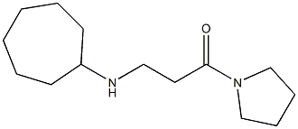 3-(cycloheptylamino)-1-(pyrrolidin-1-yl)propan-1-one Structure