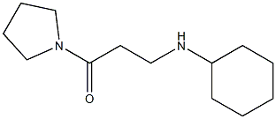 3-(cyclohexylamino)-1-(pyrrolidin-1-yl)propan-1-one Structure