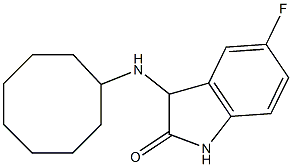 3-(cyclooctylamino)-5-fluoro-2,3-dihydro-1H-indol-2-one 구조식 이미지