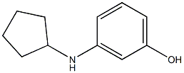 3-(cyclopentylamino)phenol 구조식 이미지