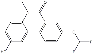 3-(difluoromethoxy)-N-(4-hydroxyphenyl)-N-methylbenzamide Structure