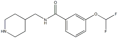 3-(difluoromethoxy)-N-(piperidin-4-ylmethyl)benzamide Structure