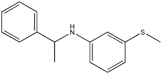 3-(methylsulfanyl)-N-(1-phenylethyl)aniline Structure