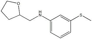 3-(methylsulfanyl)-N-(oxolan-2-ylmethyl)aniline Structure