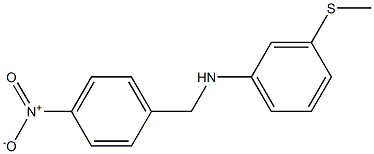 3-(methylsulfanyl)-N-[(4-nitrophenyl)methyl]aniline 구조식 이미지