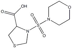 3-(morpholine-4-sulfonyl)-1,3-thiazolidine-4-carboxylic acid 구조식 이미지