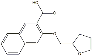 3-(oxolan-2-ylmethoxy)naphthalene-2-carboxylic acid Structure