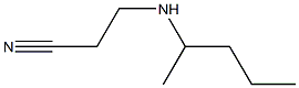 3-(pentan-2-ylamino)propanenitrile Structure