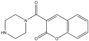 3-(piperazin-1-ylcarbonyl)-2H-chromen-2-one Structure