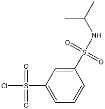 3-(propan-2-ylsulfamoyl)benzene-1-sulfonyl chloride 구조식 이미지
