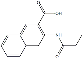 3-(propionylamino)-2-naphthoic acid Structure