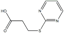 3-(pyrimidin-2-ylthio)propanoic acid Structure